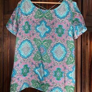Talbots‎ Multicolor Paisley Blouse